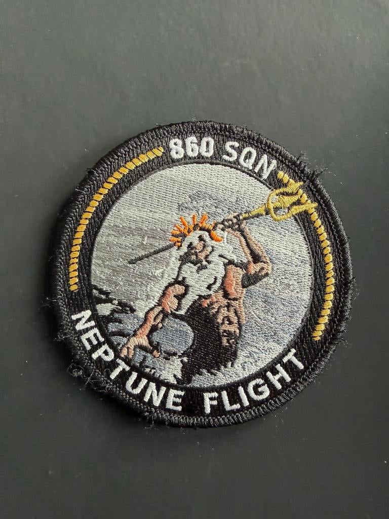 Neptune Flight 860 sqn NH90 patch Rnlaf, Verzamelen, Ophalen of Verzenden, Luchtmacht, Nederland, Embleem of Badge