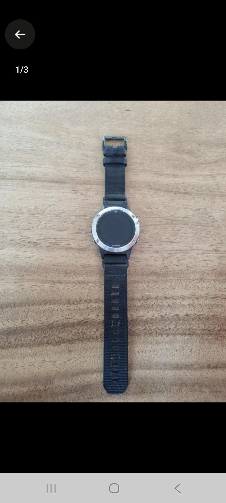 Garmin Fenix 5, Ophalen, Zo goed als nieuw, Zwart, Android