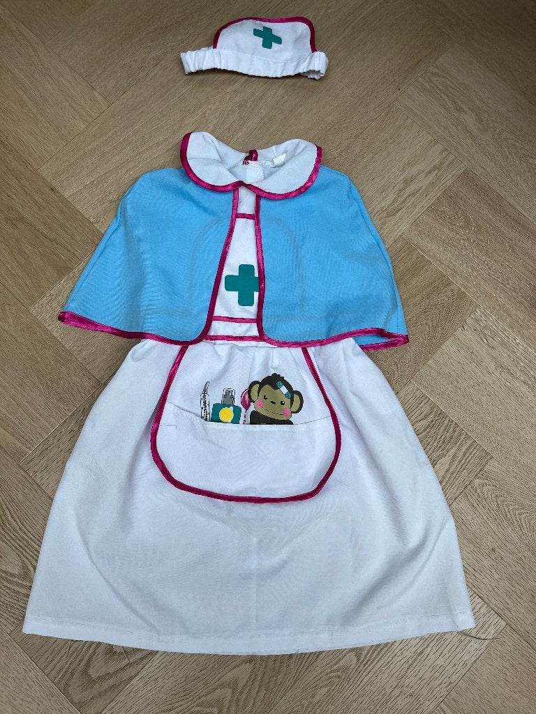 Verkleedkleren verpleegster, Kinderen en Baby's, Carnavalskleding en Verkleedspullen, Ophalen, Gebruikt, 122 t/m 128, Jongen of Meisje