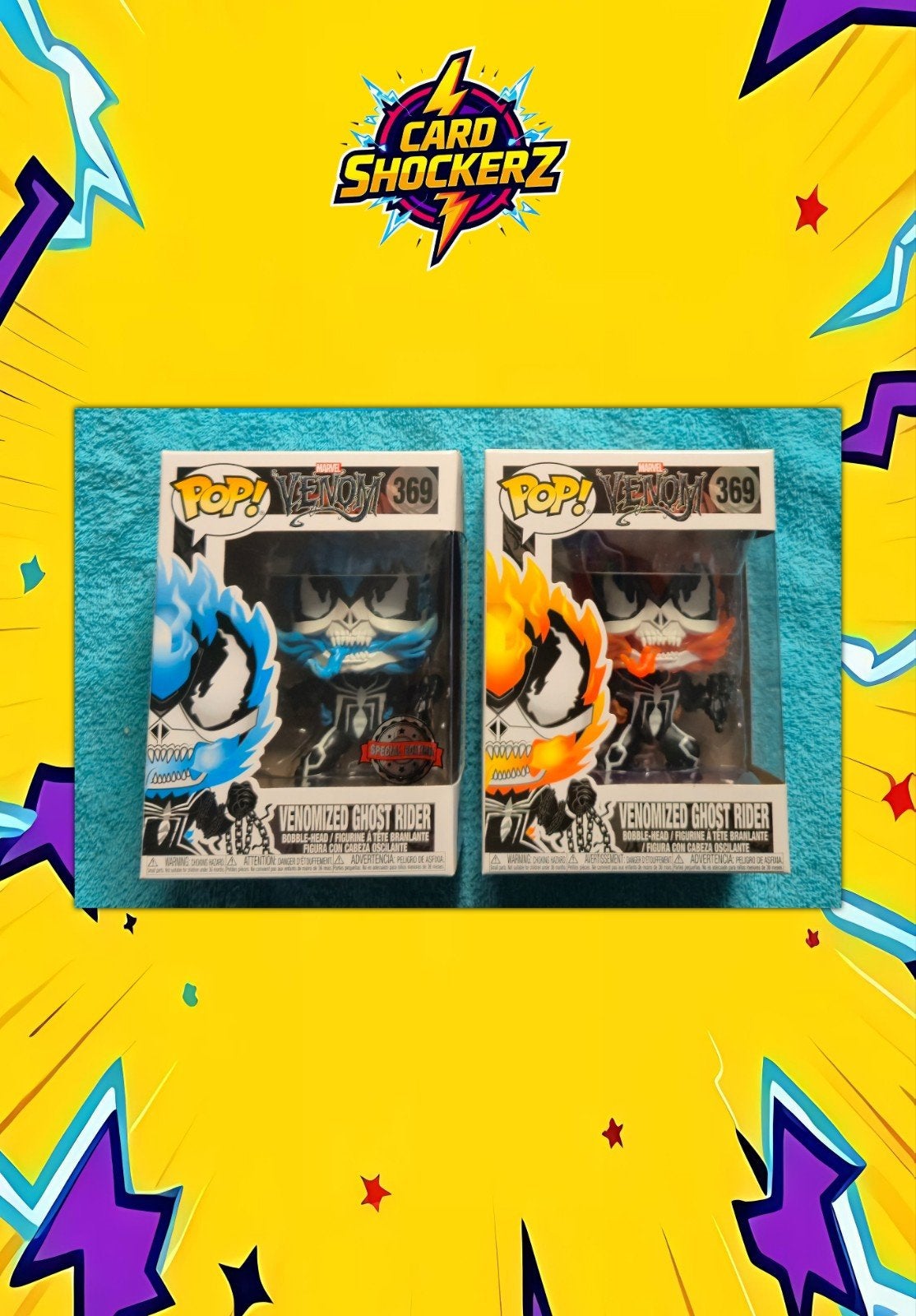 Venomized Ghost Rider Blue & Orange Funko Pops!, Ophalen of Verzenden, Nieuw