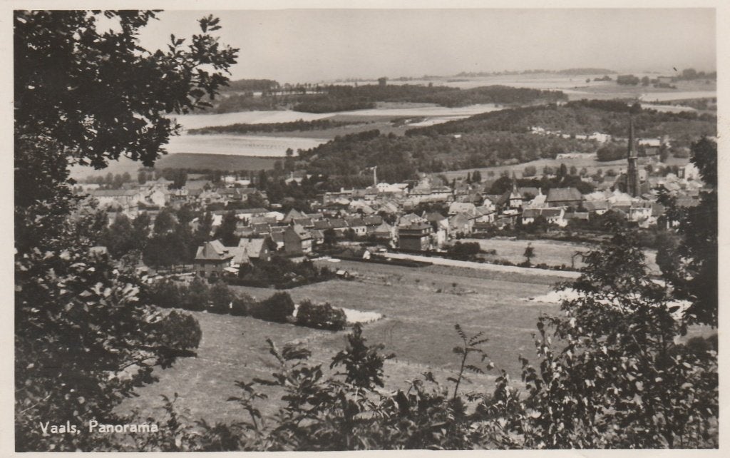 VAALS Panorama 1950, Verzenden, 1940 tot 1960, Gelopen, Limburg