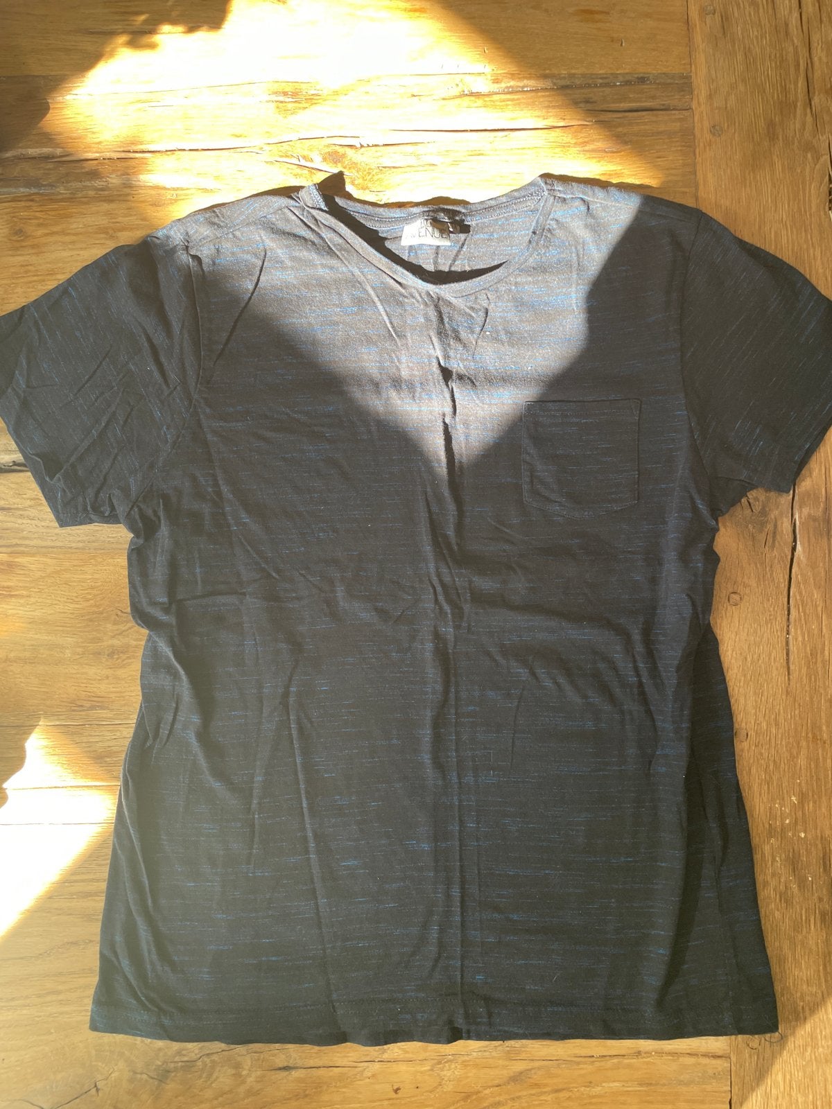 Heren T-shirt 9th Avenue Maat M Zwart/Blauw, Ophalen of Verzenden, Zo goed als nieuw, Maat 48/50 (M), Zwart