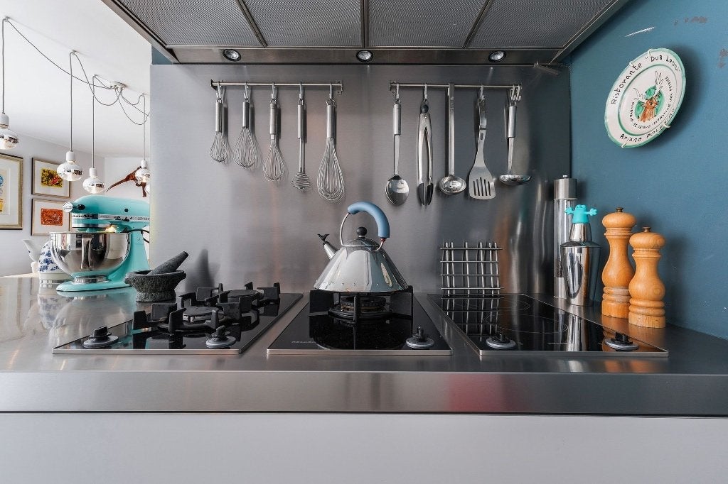 Driedelige Miele Domino kookset in zeer goede staat, Witgoed en Apparatuur, Kookplaten, Ophalen, Gebruikt, Inbouw, Gas