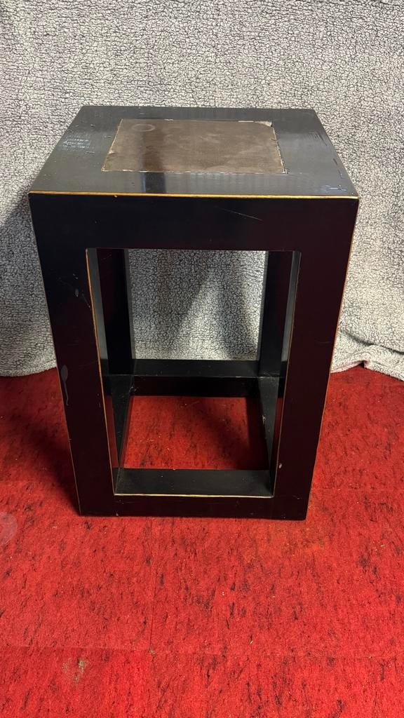 Chinees bijzettafeltje 75x50x50 cm - Zwart met goud, Gebruikt, 75 cm of meer, Rechthoekig, Hout