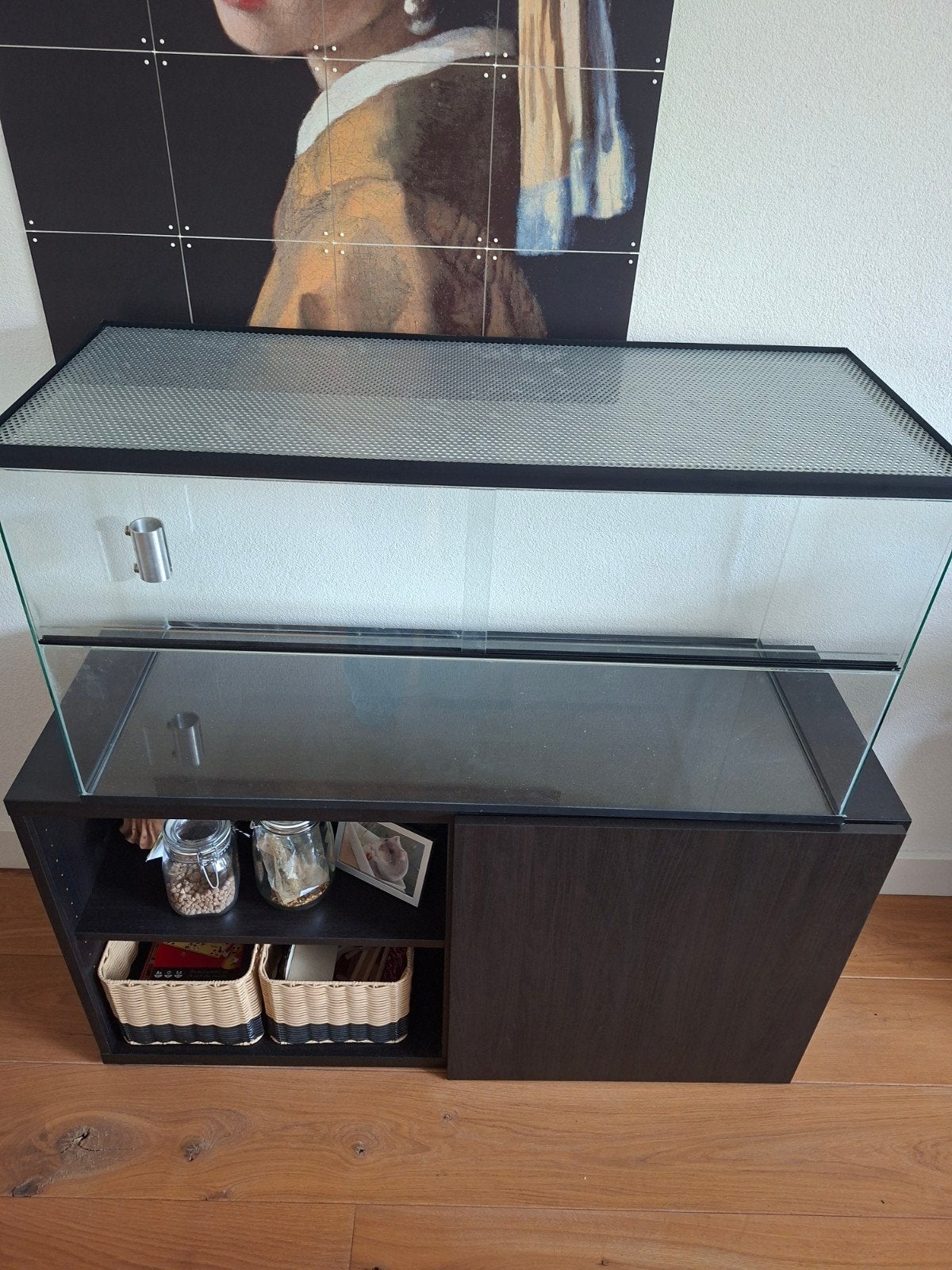 dwerghamster terarrium, Dieren en Toebehoren, Kooi, Minder dan 75 cm, Zo goed als nieuw, Hamster