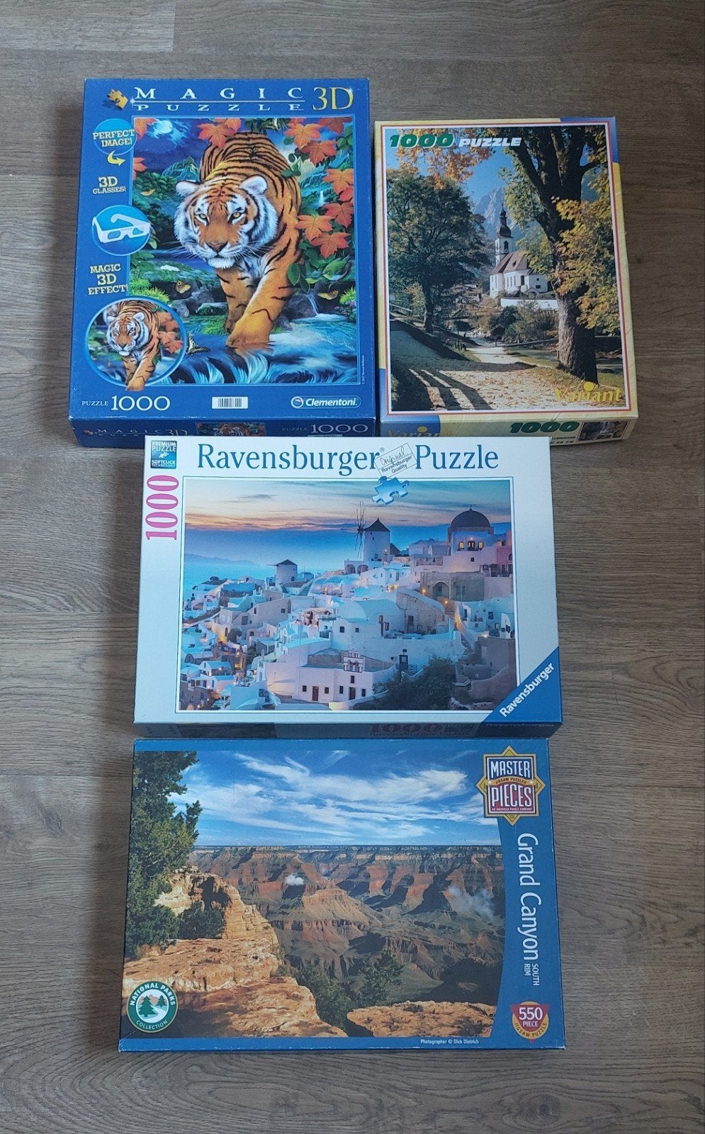 4 Puzzels: Ravensburger, Clementoni, MasterPieces, Ophalen of Verzenden, Gebruikt