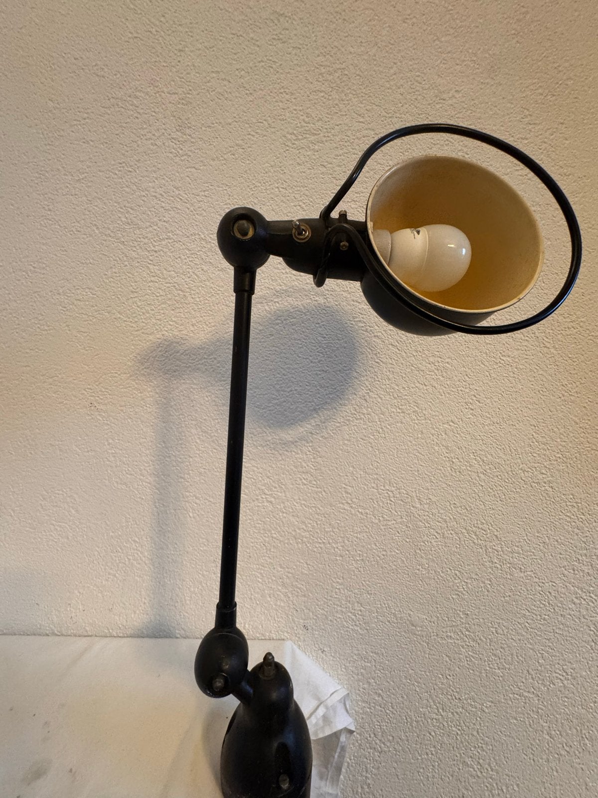 Originele Jieldé vintage bureaulamp met klem, Antiek en Kunst, Antiek | Lampen, Ophalen of Verzenden