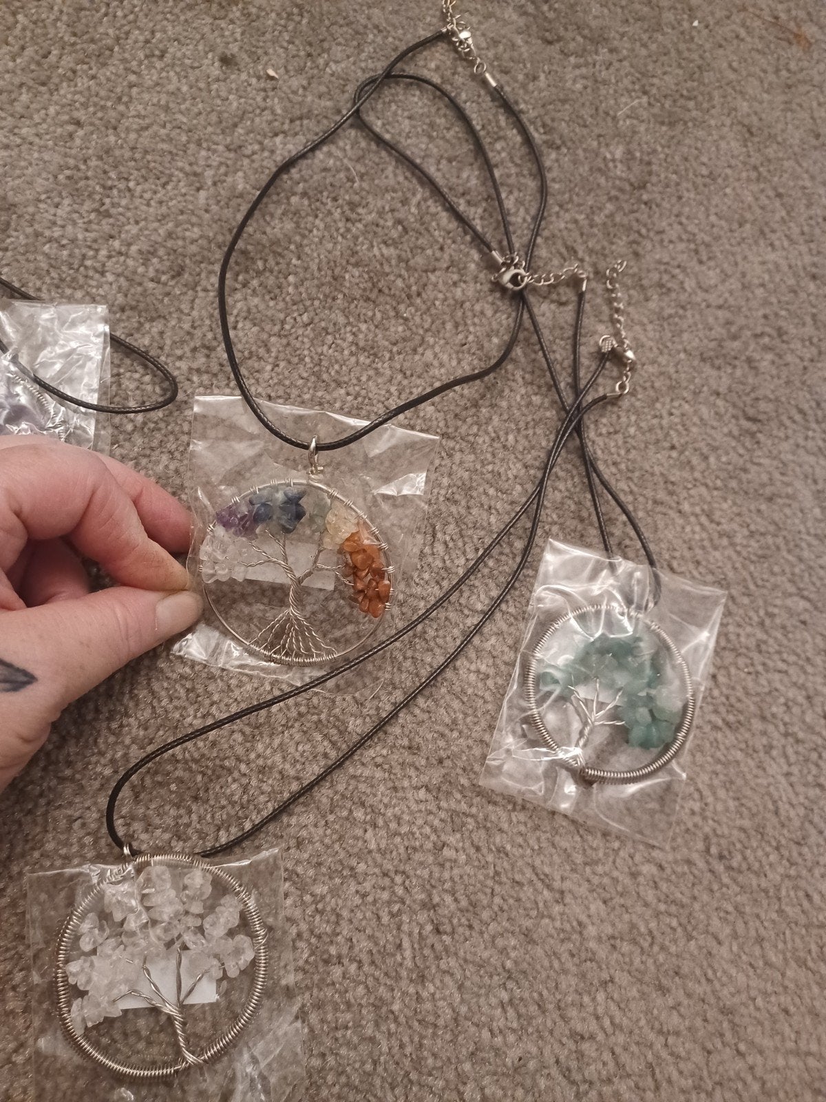 Unieke Edelstenen Hangers met Ketting - Webshop Opheffing!, Sieraden, Tassen en Uiterlijk, Ophalen of Verzenden