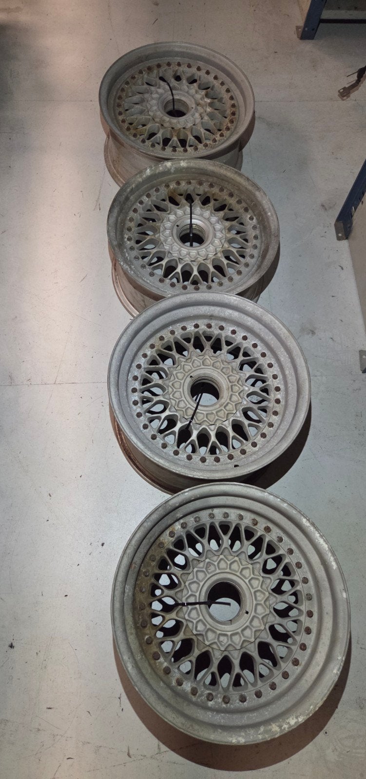 Porsche wielen BBS en RuF, Ophalen, Gebruikt, Velg(en), 17 inch