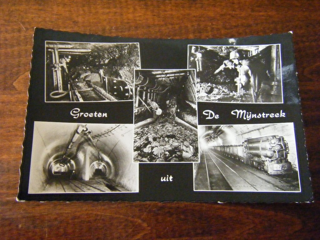 B38 - Limburg - Mijnstreek - oa Trein - Mooi/Oud, Verzamelen, Ophalen of Verzenden, 1940 tot 1960, Limburg