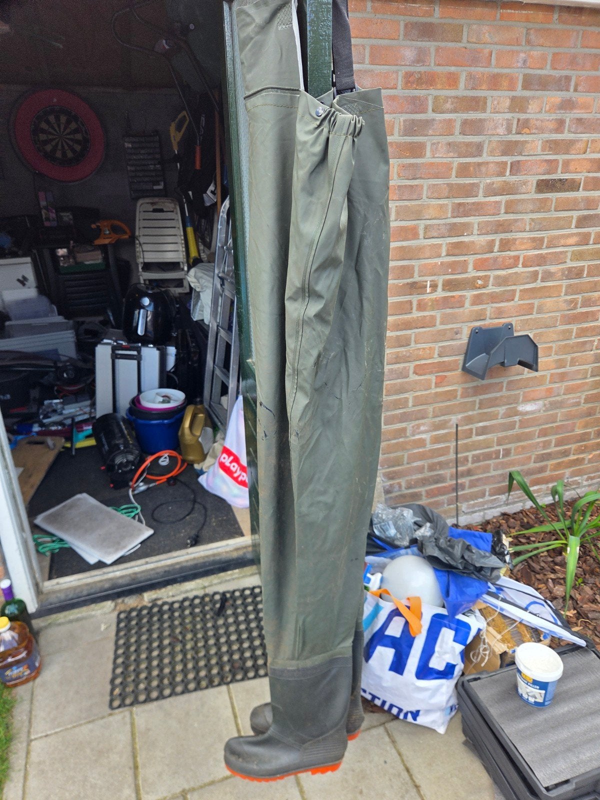 Waadpak met laarzen maat 44/45, Ophalen of Verzenden, Kleding