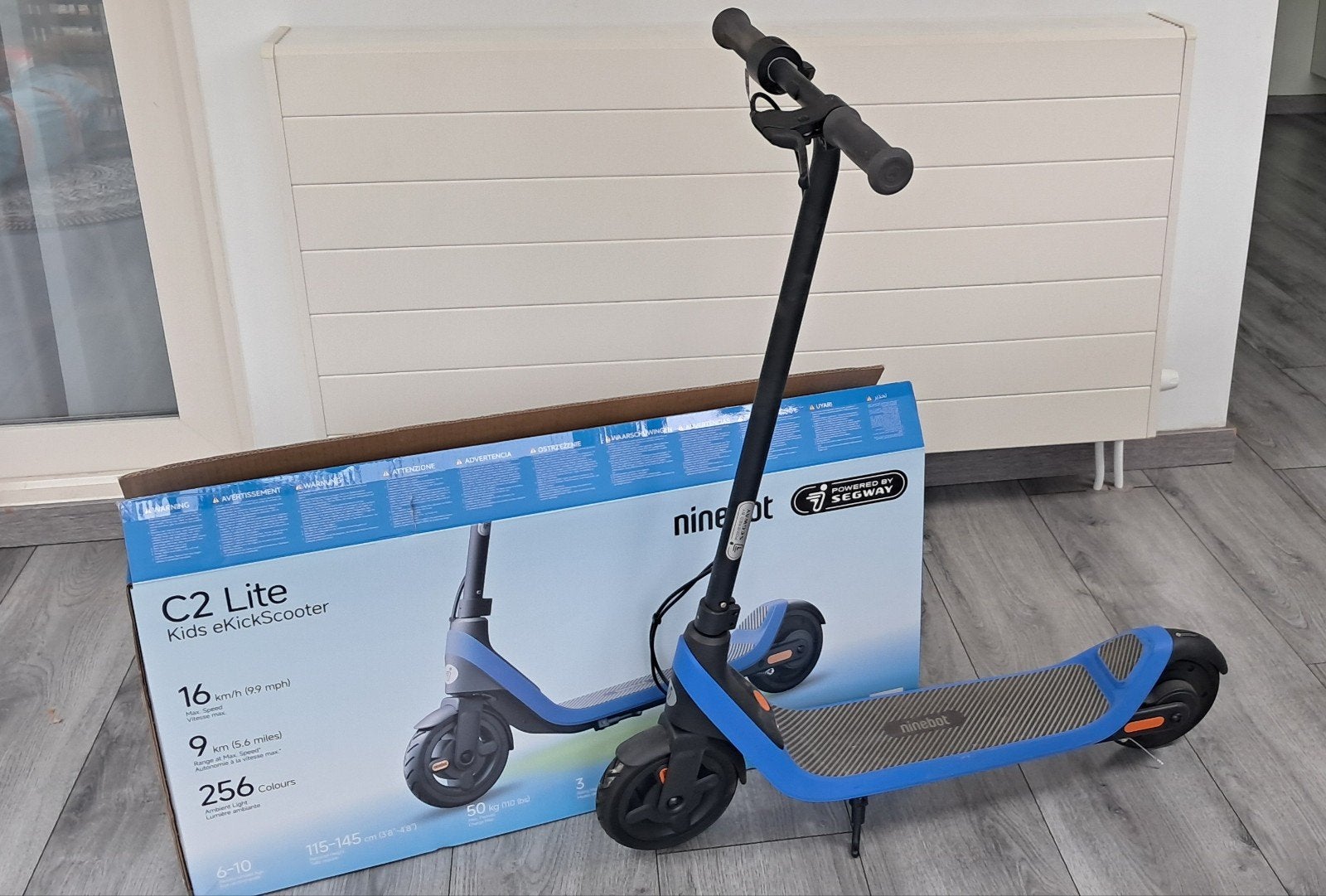 Zo goed als nieuwe kinderelektrische opvouwbare  step, Ophalen, Zo goed als nieuw, Elektrische step (E-scooter), Segway Ninebot