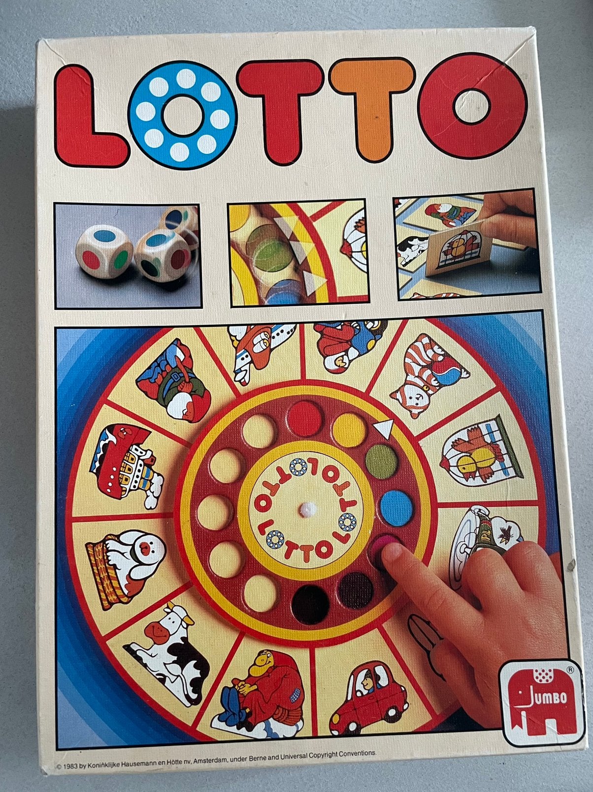 Spel lotto vintage, Een of twee spelers, Ophalen of Verzenden, Gebruikt