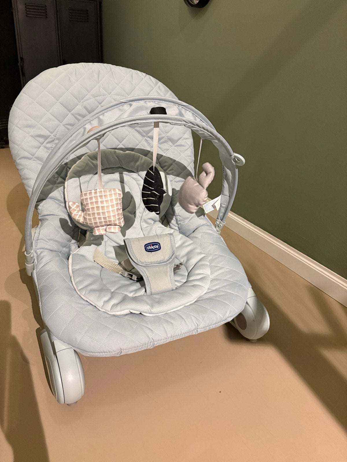 Chicco Wipstoel Licht Groen/Teal, Kinderen en Baby's, Ophalen, Wipstoel, Chicco, Met gordel(s) of riempje(s)