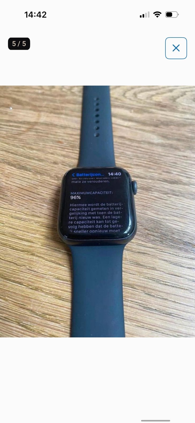 Pas op oplichter!!!, Sieraden, Tassen en Uiterlijk, Smartwatches, Zo goed als nieuw, Android, Zwart, Ophalen of Verzenden
