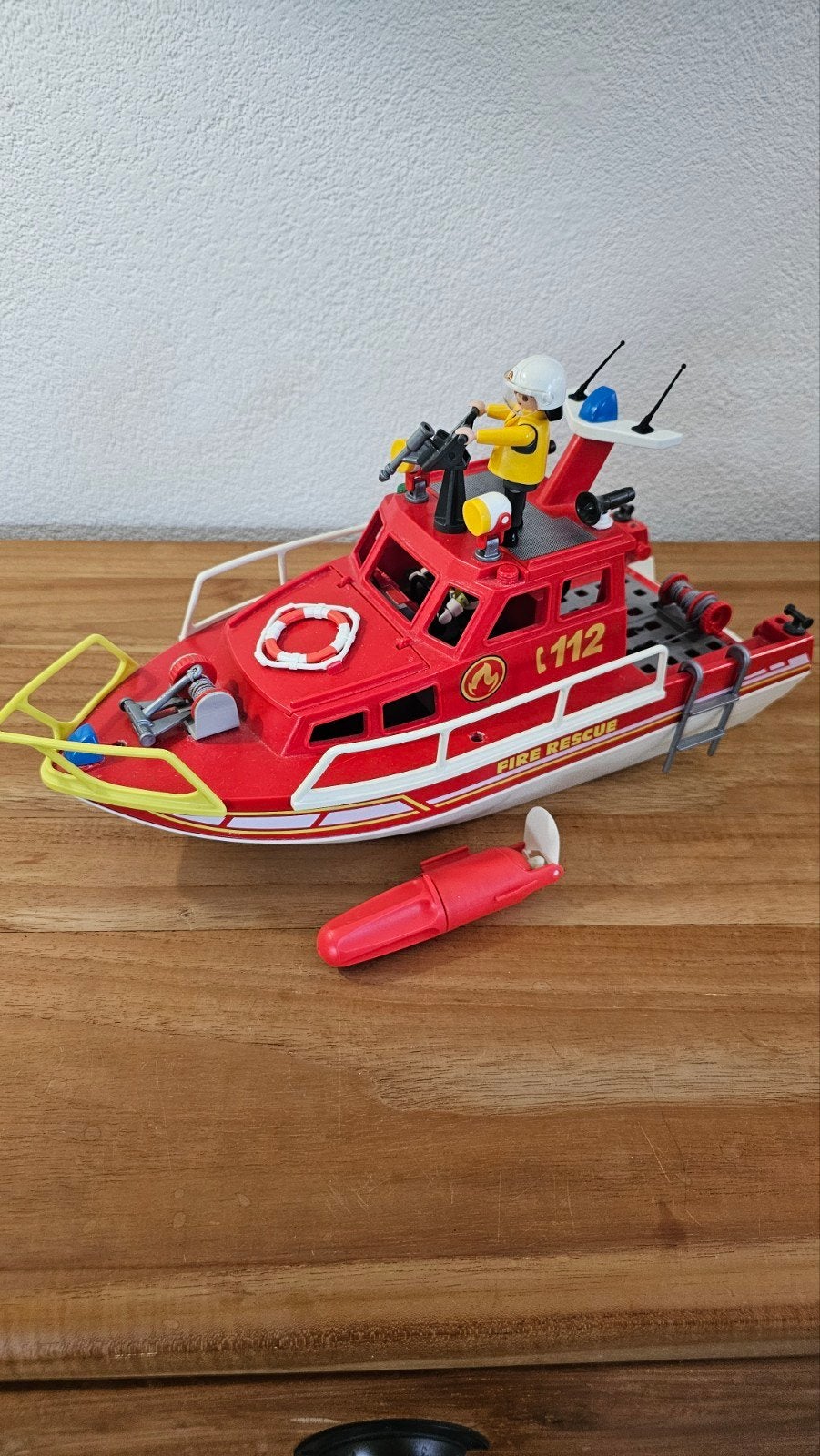 Playmobil Brandweerboot 71598 - Zo goed als nieuw, Ophalen of Verzenden, Zo goed als nieuw