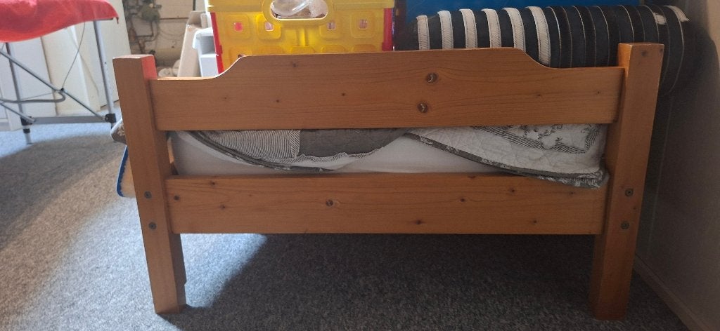 1 persoons bed, Ophalen, Gebruikt, 90 cm, Eenpersoons