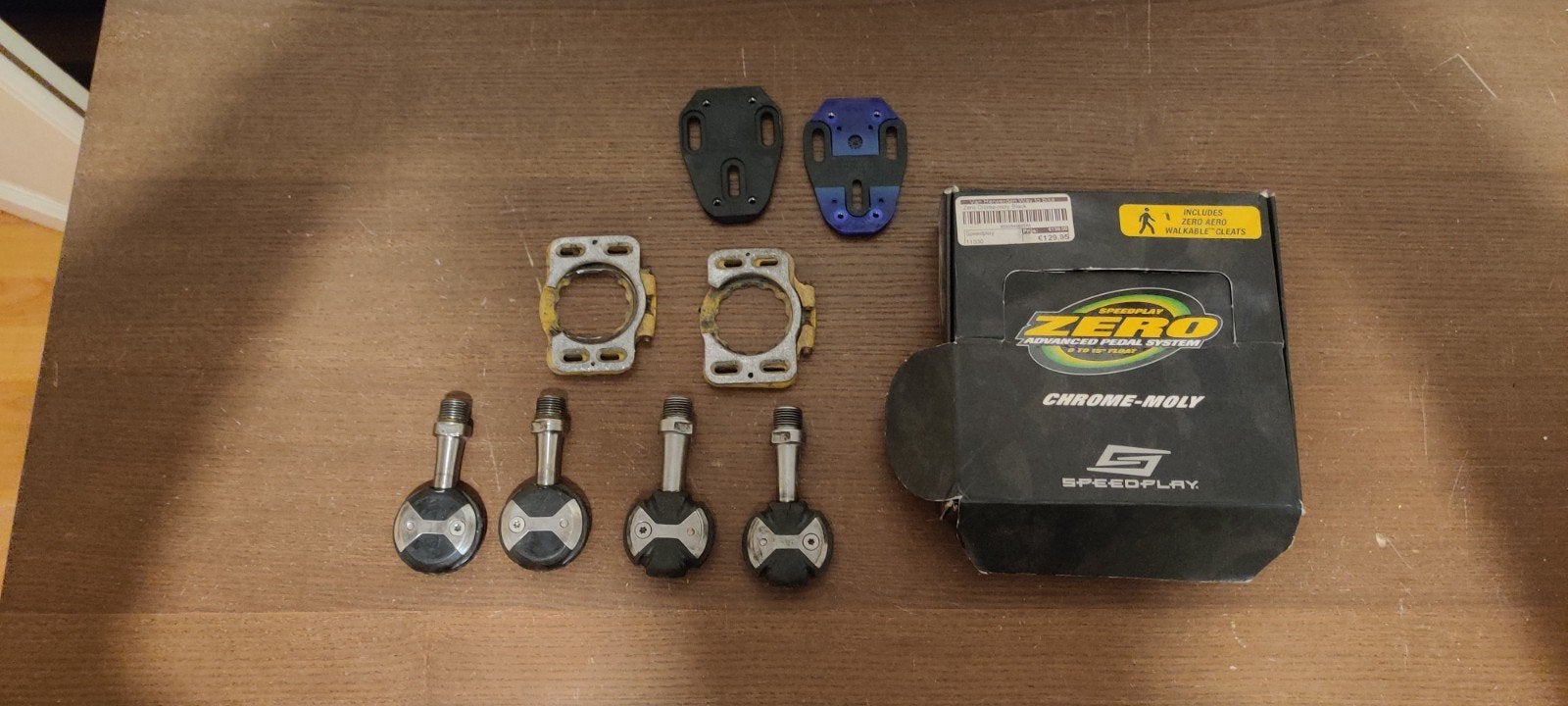 speedplay pedalen 2 sets en cleats, Ophalen of Verzenden, Gebruikt, Crankstel of Pedalen