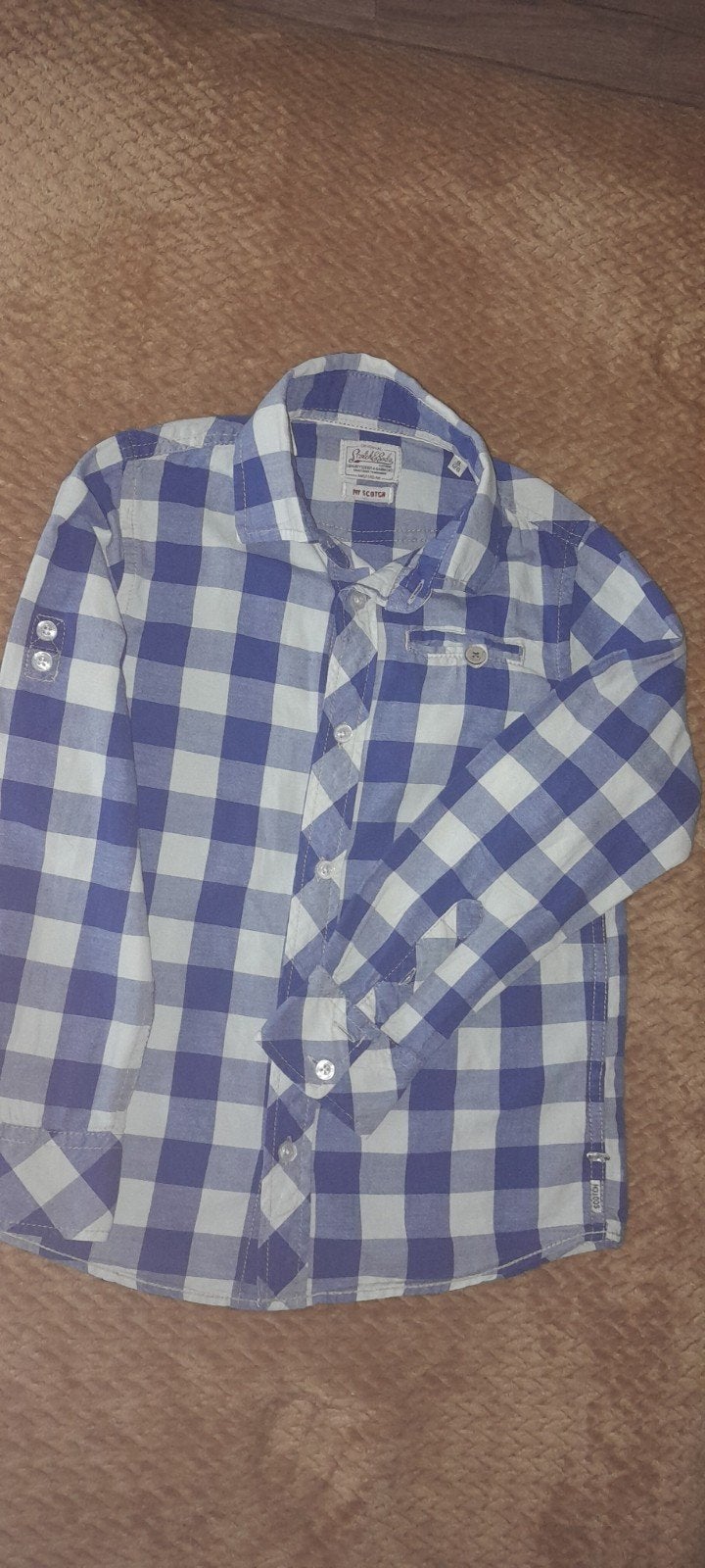 Scotch & Soda geruit overhemd voor jongens, Ophalen of Verzenden, Gebruikt, Scotch & Soda, Jongen