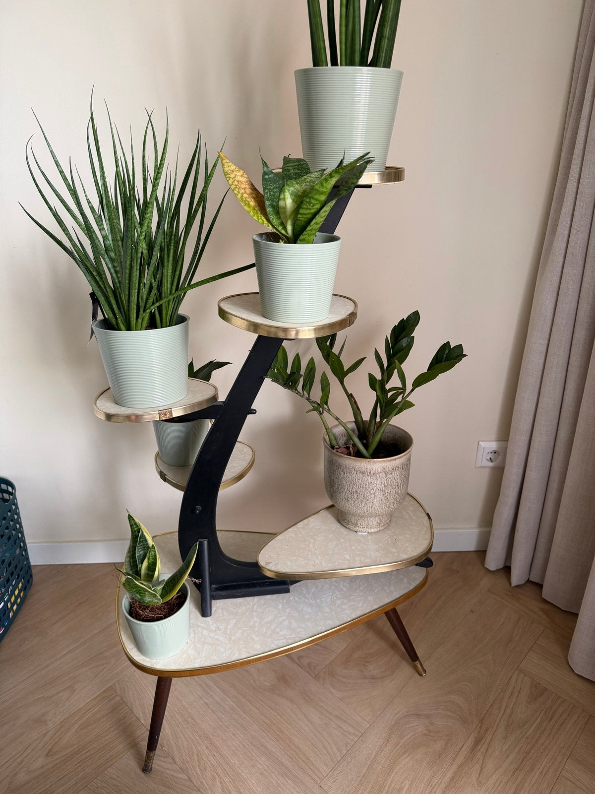 Vintage planten etagère jaren '60, Ophalen, Huis en Inrichting