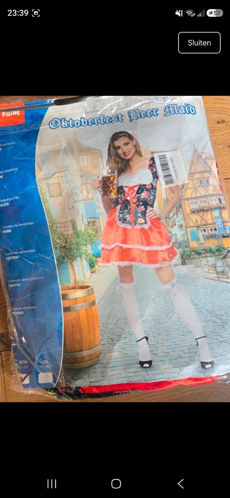 Nieuw! Oktoberfest tiroler jurkje maat S/M en L/XL, Ophalen of Verzenden, Nieuw, Carnaval
