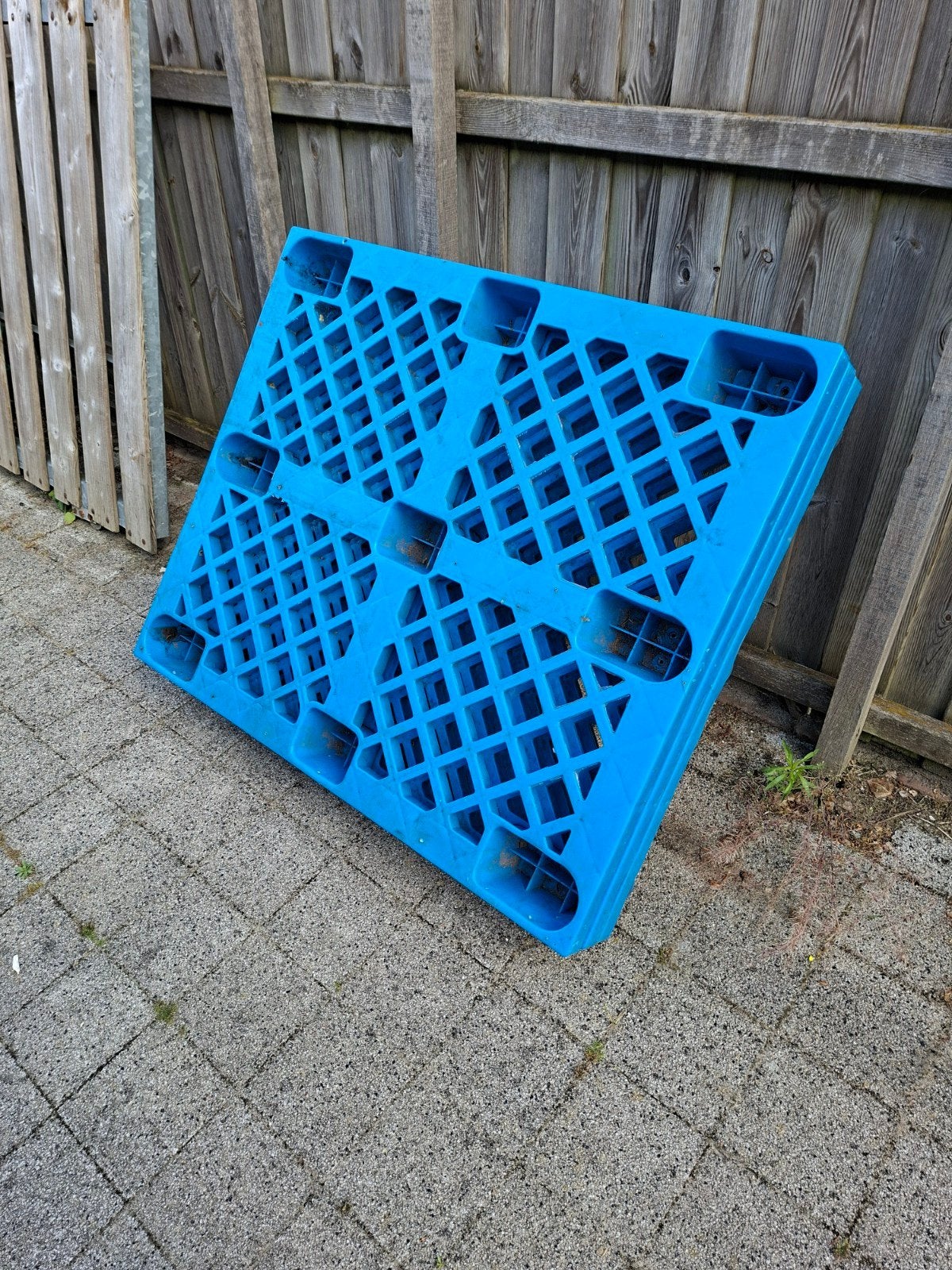 21 xBlauwe kunststof pallet - Stevig en duurzaam, Ophalen