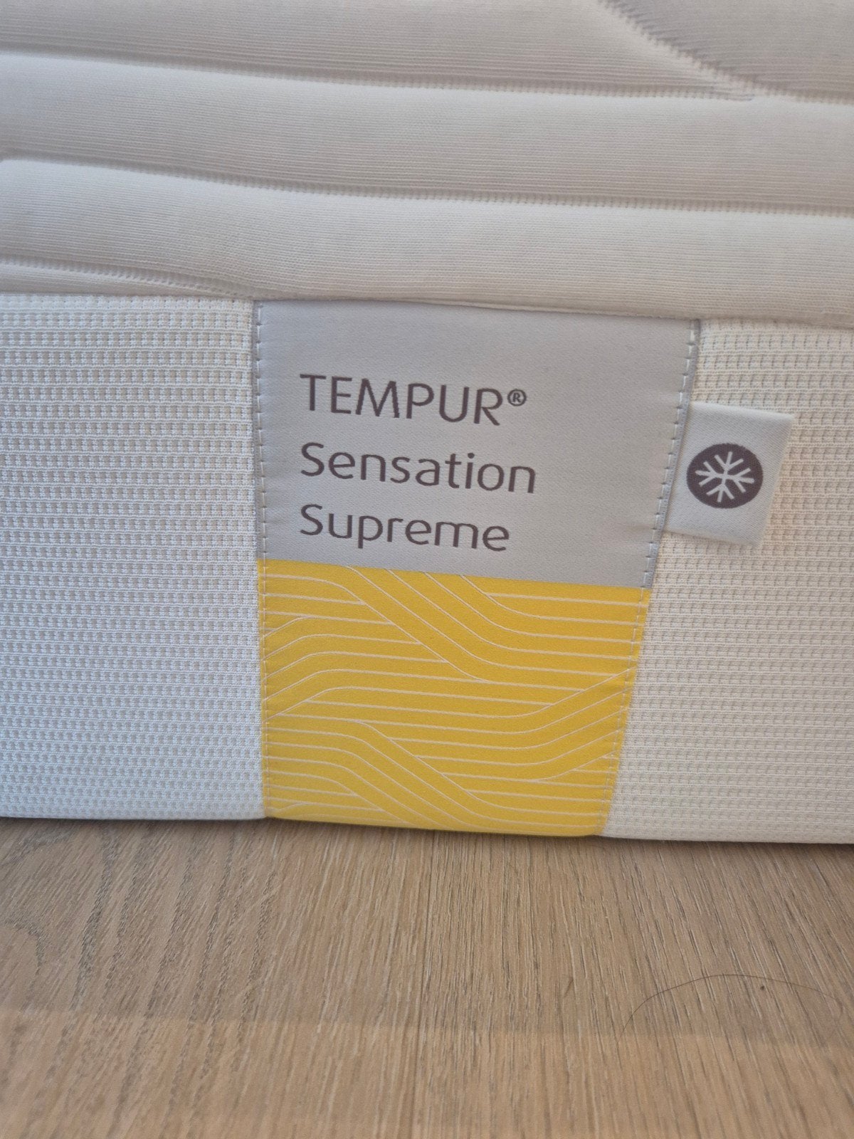 2x Tempur Sensation Supreme matrassen 90x210 - Z.g.a.n., Ophalen, 90 cm, Eenpersoons, 210 cm