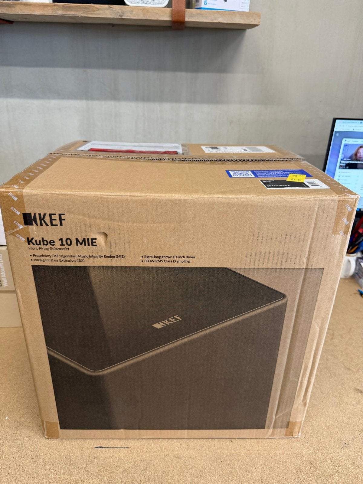 KEF Kube 10 actieve subwoofer - Zo goed als nieuw, Audio, Tv en Foto, 150 watt of meer, Subwoofer, ., Ophalen of Verzenden