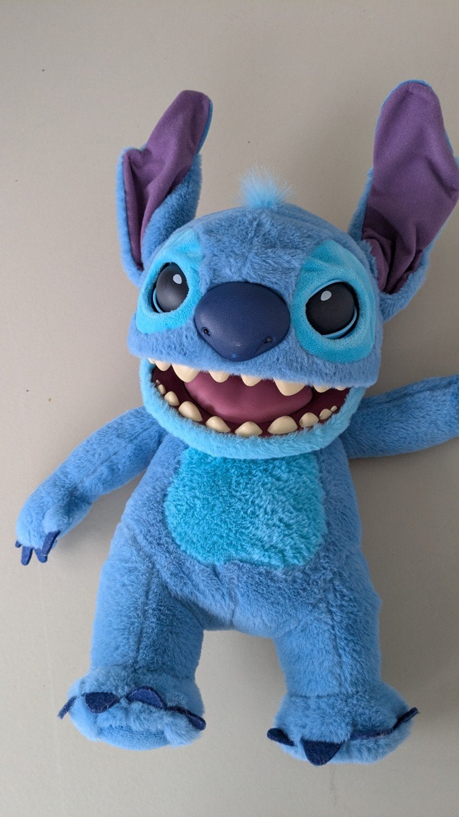 Disney Stitch handpop met geluid, Ophalen of Verzenden, Gebruikt