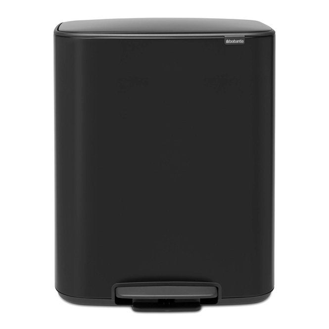 Brabantia Bo Pedaalemmer 60 Liter - Matt Black, Ophalen, 50 – 75, Met pedaal, Nieuw