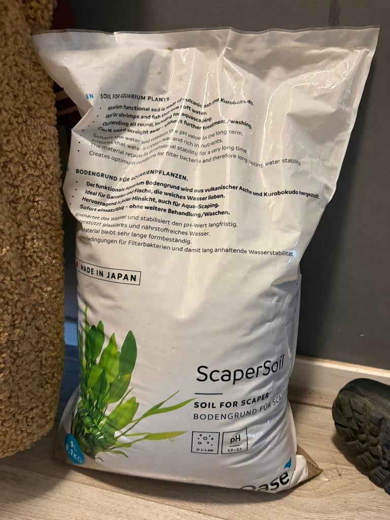 Oase Scrapersoil 9liter/8,1kg, Ophalen, Nieuw, Grind, Zand of Voedingsbodem, Oase