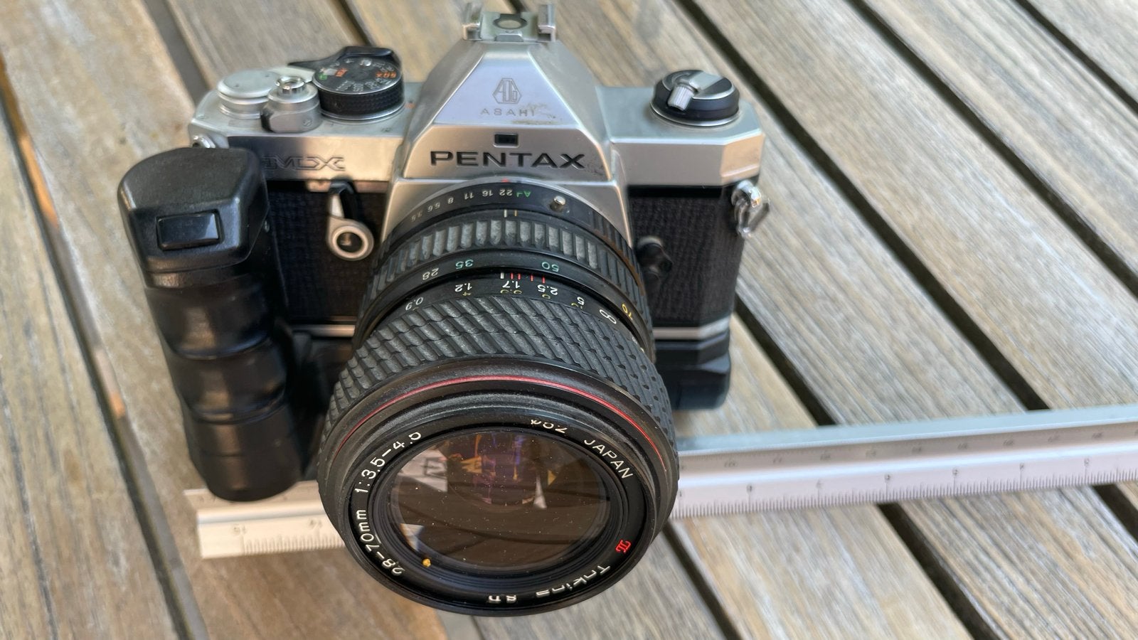 Pentax MX met Tokina 28-70mm lens, Ophalen, Gebruikt, Spiegelreflex, Pentax