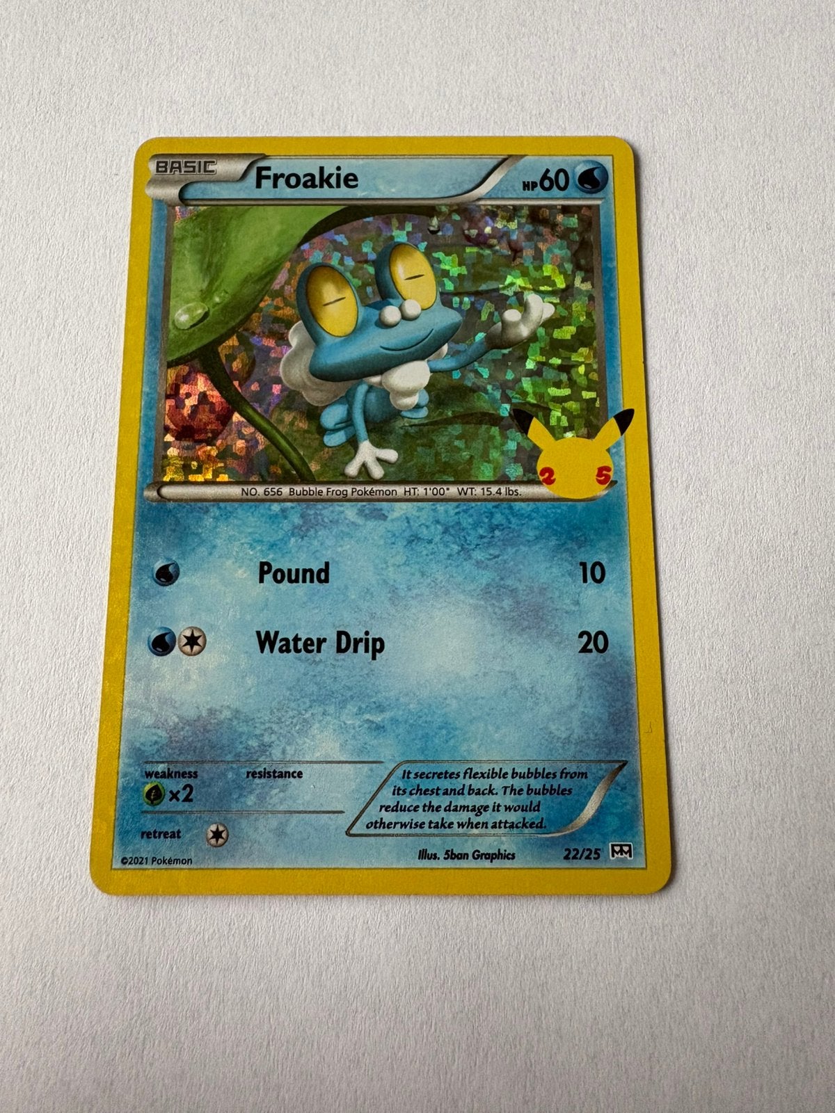 Pokémon kaart Basic Froakie, Ophalen of Verzenden, Nieuw