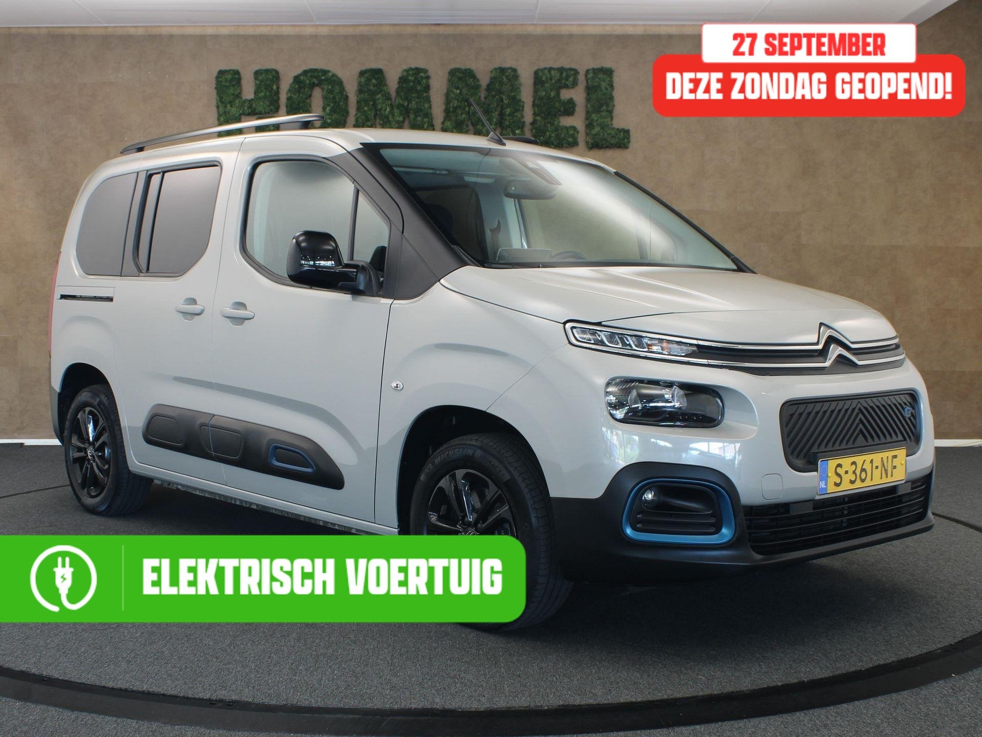Citroen ë-Berlingo Feel 50 kWh - SOH 92,3% ! - ORIGINEEL NE, Auto's, Gebruikt, 750 kg, Beige, Origineel Nederlands