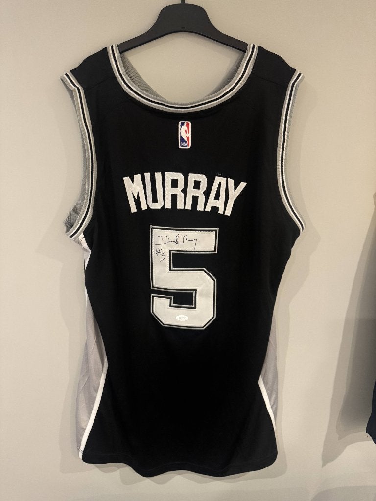 Gesigneerd Dejounte Murray Spurs Nike NBA Shirt JSA COA, Ophalen of Verzenden, Zo goed als nieuw, Kleding