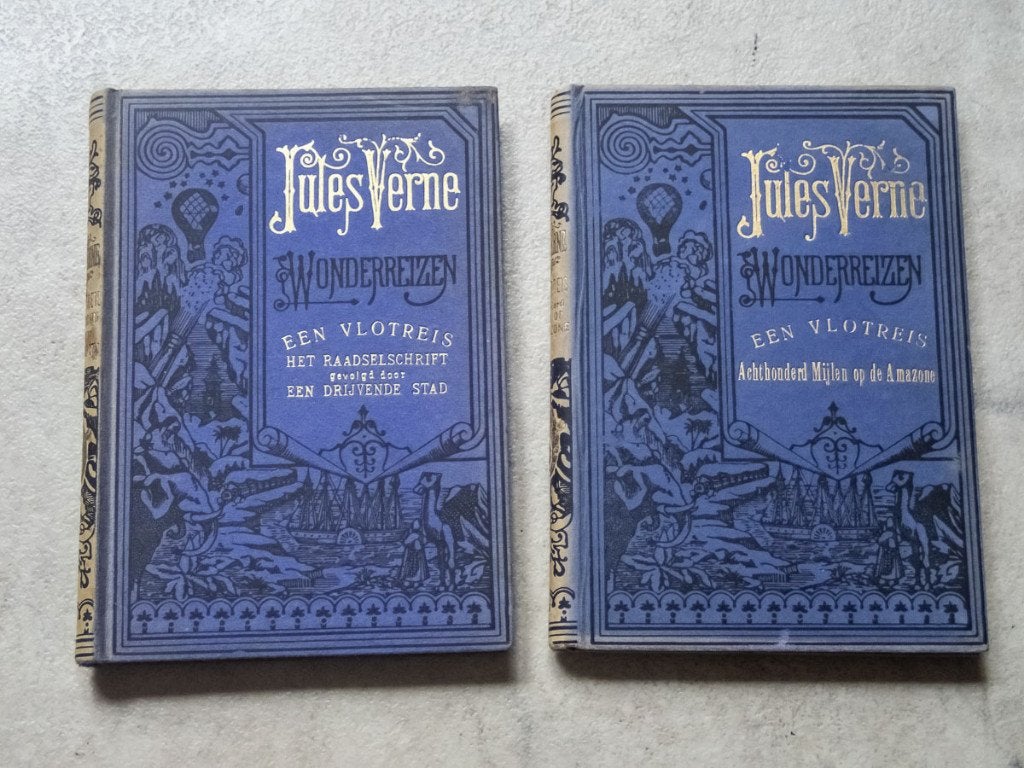 Jules Verne -  Een Vlotreis (beide delen), Ophalen of Verzenden, Zo goed als nieuw, Jules Verne