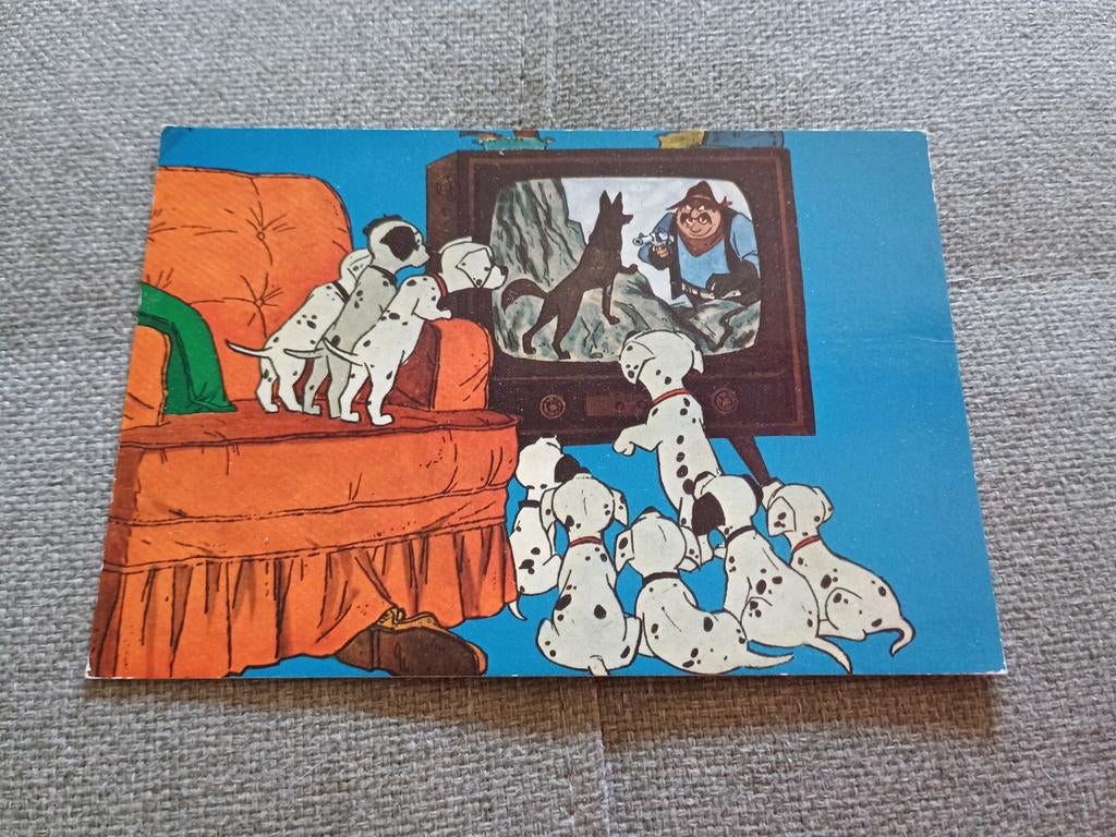Oude Disney ansichtkaart - 101 Dalmatiërs ( nr.2), Ophalen of Verzenden, Overige figuren