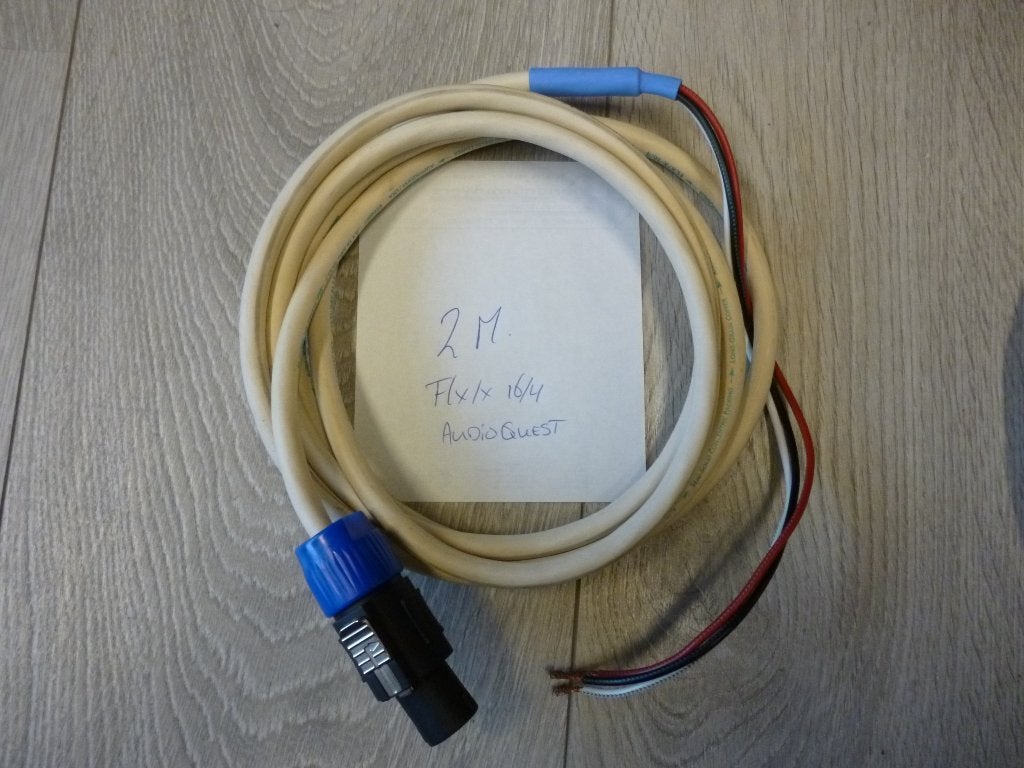 rel subwooferkabel audioquest flx/x16/4, Ophalen of Verzenden, Overige kabels