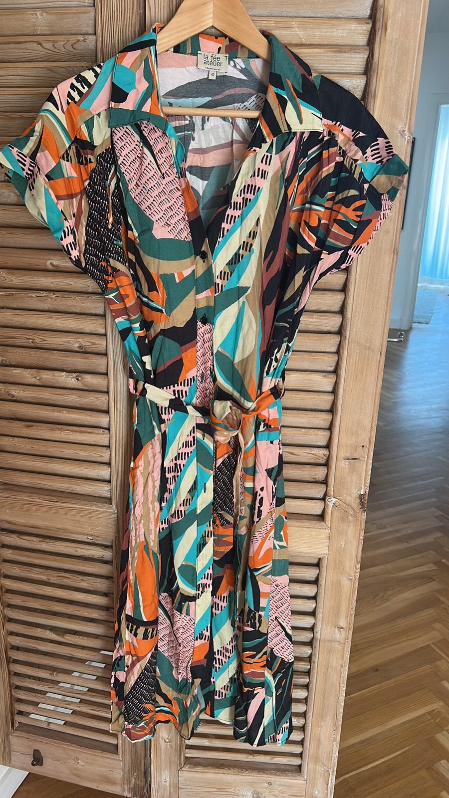 Heerlijke jurk La fee maraboutee (atelier) 42, Bruin, Maat 42/44 (L), Ophalen of Verzenden, Zo goed als nieuw