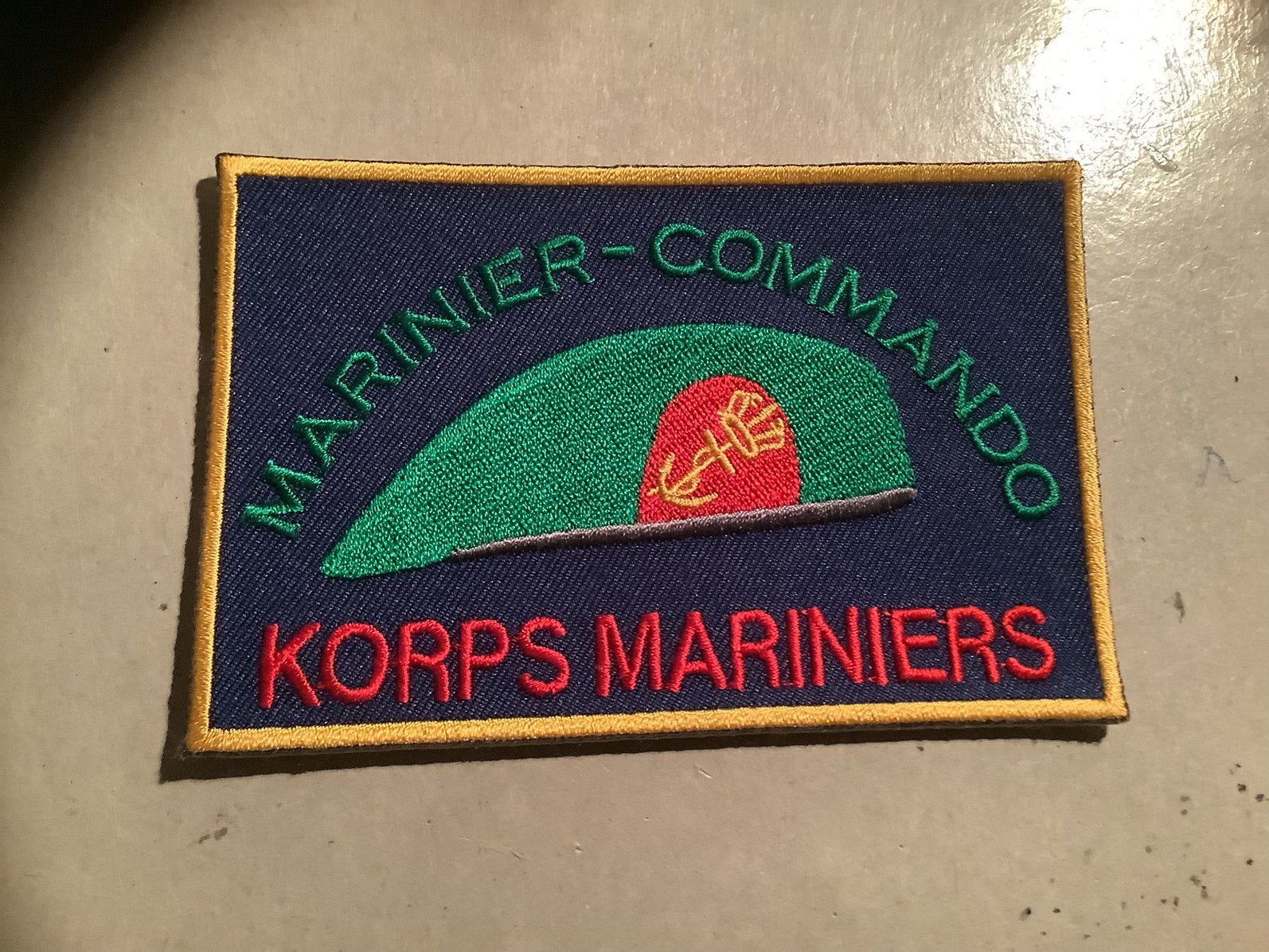 Badge Korps Mariniers/Korps Commando Troepen, Ophalen of Verzenden, Marine, Nederland, Embleem of Badge