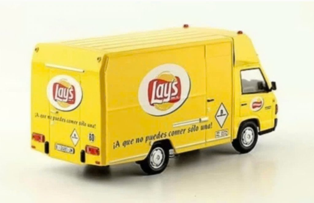 Mercedes Benz 140 '84 Lay's Chips 1/43 reparto / servicio 15, Verzenden, Nieuw, Bus of Vrachtwagen, Overige merken