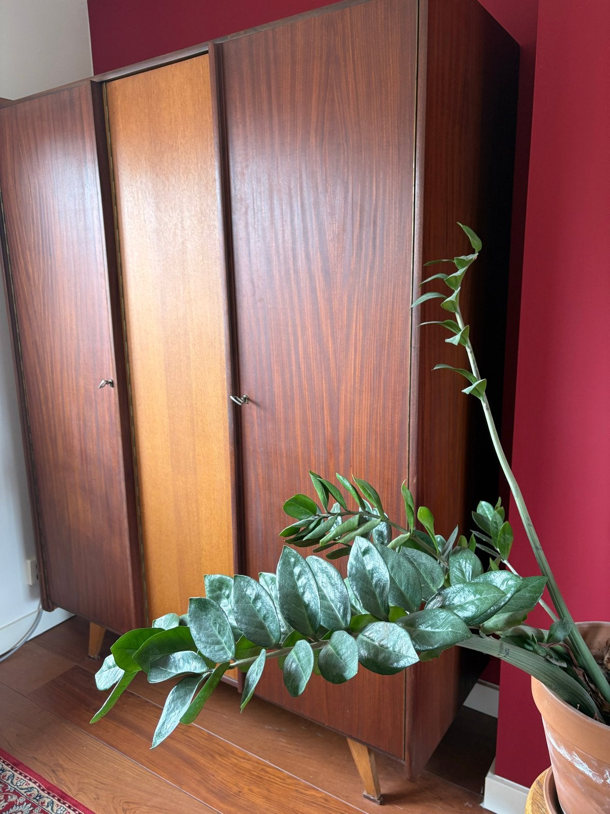Vintage Mid-Century kledingkast scandinavisch Design, Ophalen, Gebruikt, 50 tot 100 cm, 150 tot 200 cm