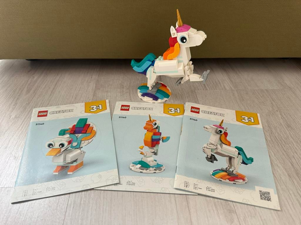 LEGO Creator 3in1 Magisch Eenhoorn 31140, Ophalen of Verzenden, Zo goed als nieuw