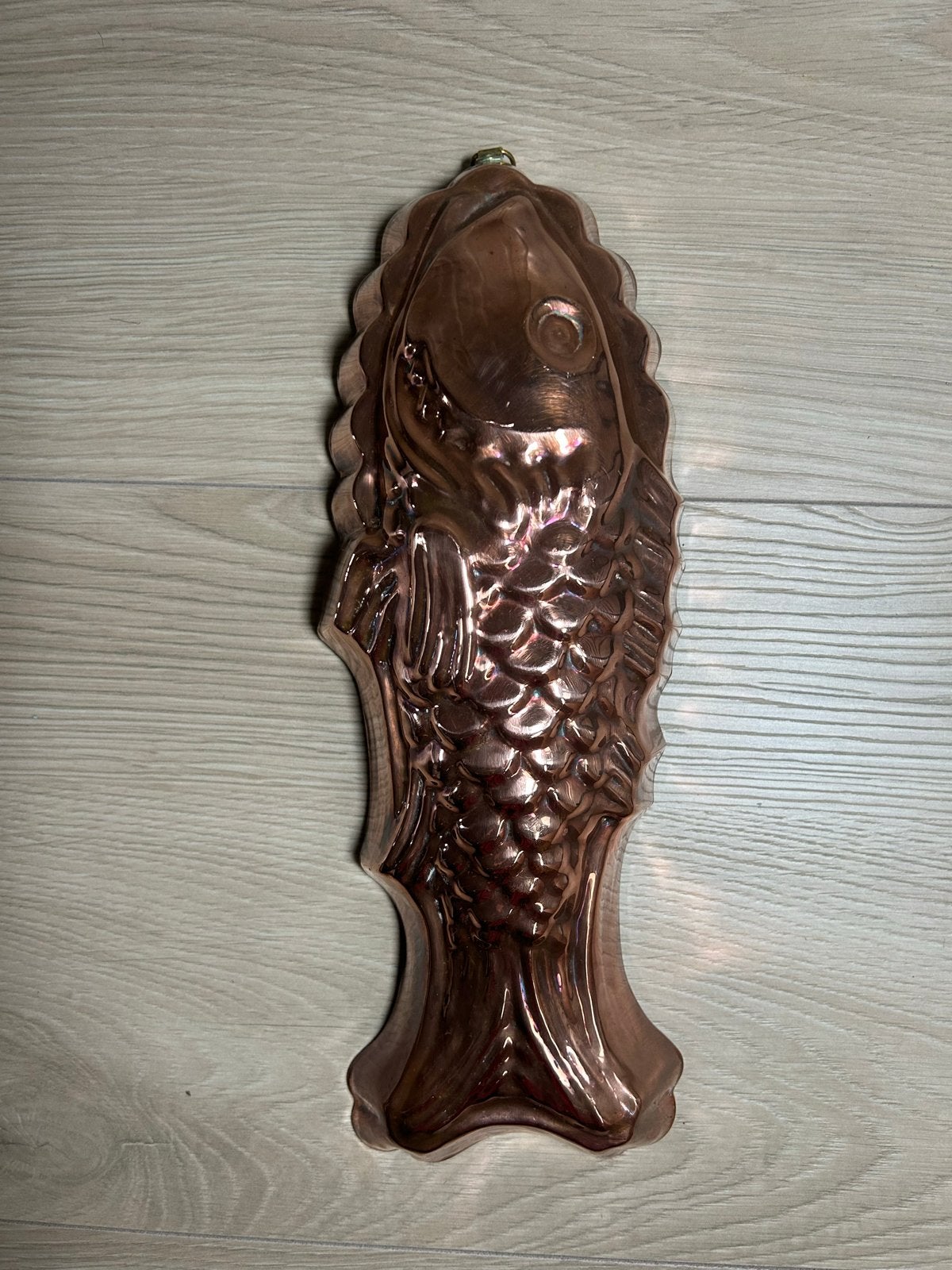 Antieke Koperen Visvorm, Ophalen of Verzenden, Koper