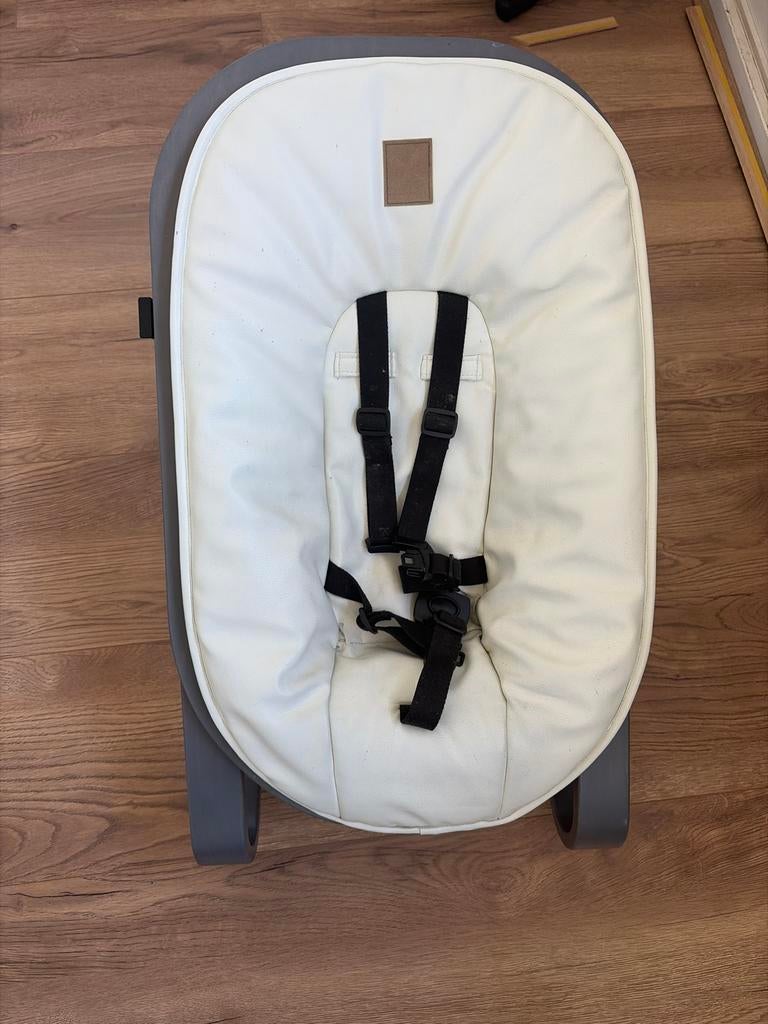 Kidsmill wipstoel met babyset (grijs), Ophalen, Gebruikt, Overige typen, Gordel(s)