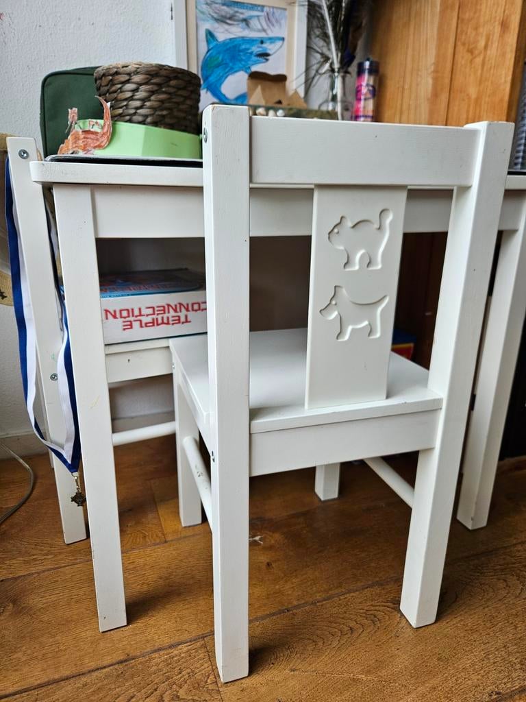 Ikea kindertafel met 2 stoelen - Goede staat, Ophalen, Gebruikt, Tafel(s) en Stoel(en)