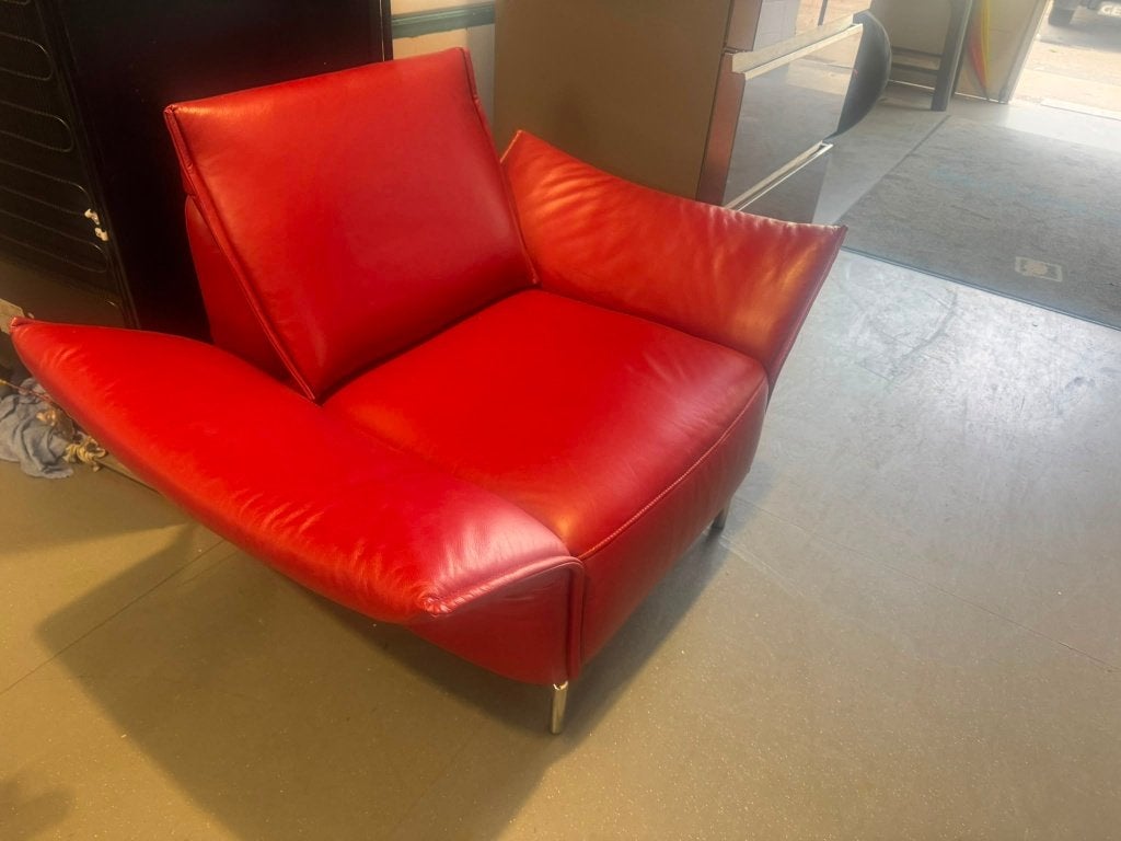 Designer stoel nieuw 2000 euro nu 250 euro!, Ophalen of Verzenden, Zo goed als nieuw, Eén, Leer