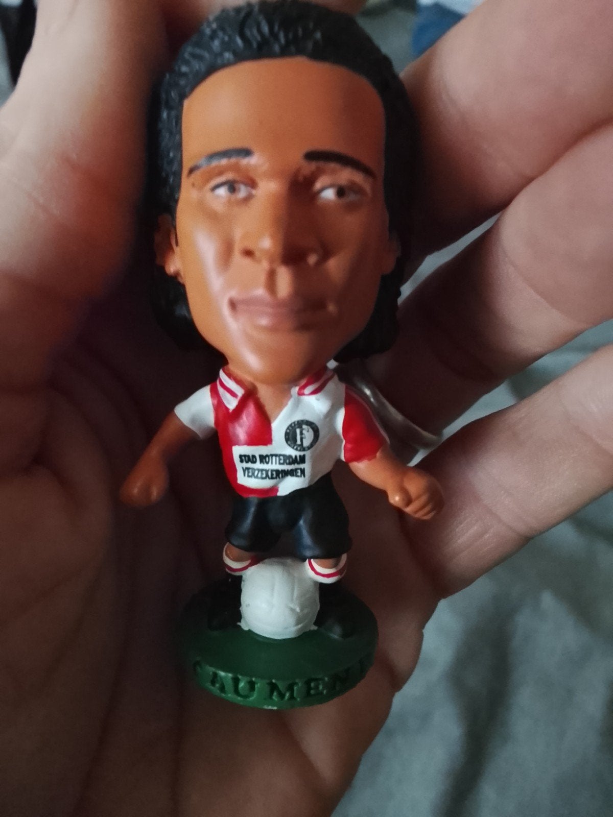 3 x Feyenoord poppetje 2 Ronaldo1 Koeman, Verzamelen, Ophalen, Gebruikt, Feyenoord, Beeldje of Poppetje
