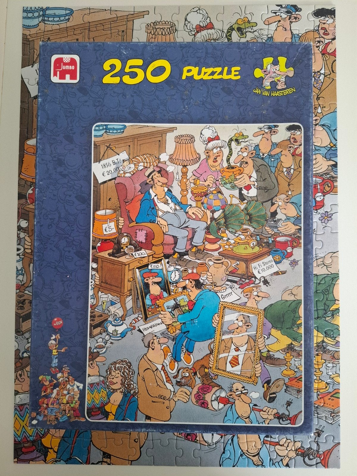 jan van haasteren rommelmarkt, Ophalen, 500 t/m 1500 stukjes, Zo goed als nieuw