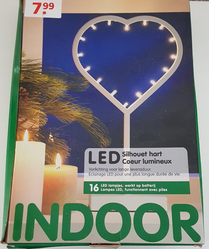 Led lamp hart. Nieuw, Ophalen of Verzenden, Nieuw, Kunststof